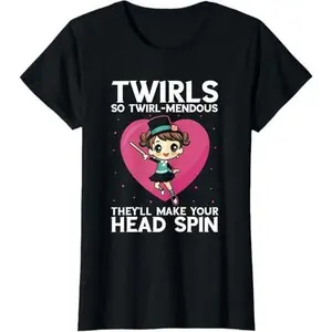 Baton Twirling Costume for Majorette Dance T-Shirt