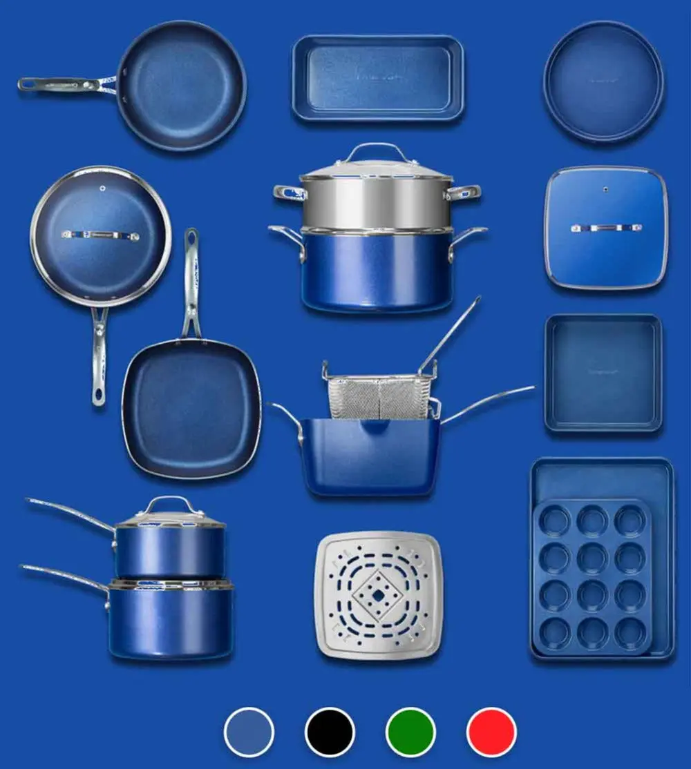 20pcs Kitchen In A Box – The Ultimate All-in-One Cooking, Frying, Steaming & Baking Solution from Granitestone pots pans 20pcs Kitchen In A Box – The Ultimate All-in-One Cooking, Frying, Steaming & Baking Solution from Granitestone pots pans