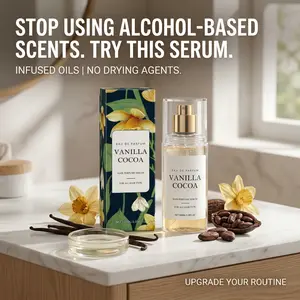 Vanilla Cocoa Hair Perfume Spray & Body Fragrance Mist - Fresh Scent for Hair and Body long-lasting sweet fruity Elegant Eau de Parfum natural long-lasting fragrance floral gourmand fragrance e daily portable