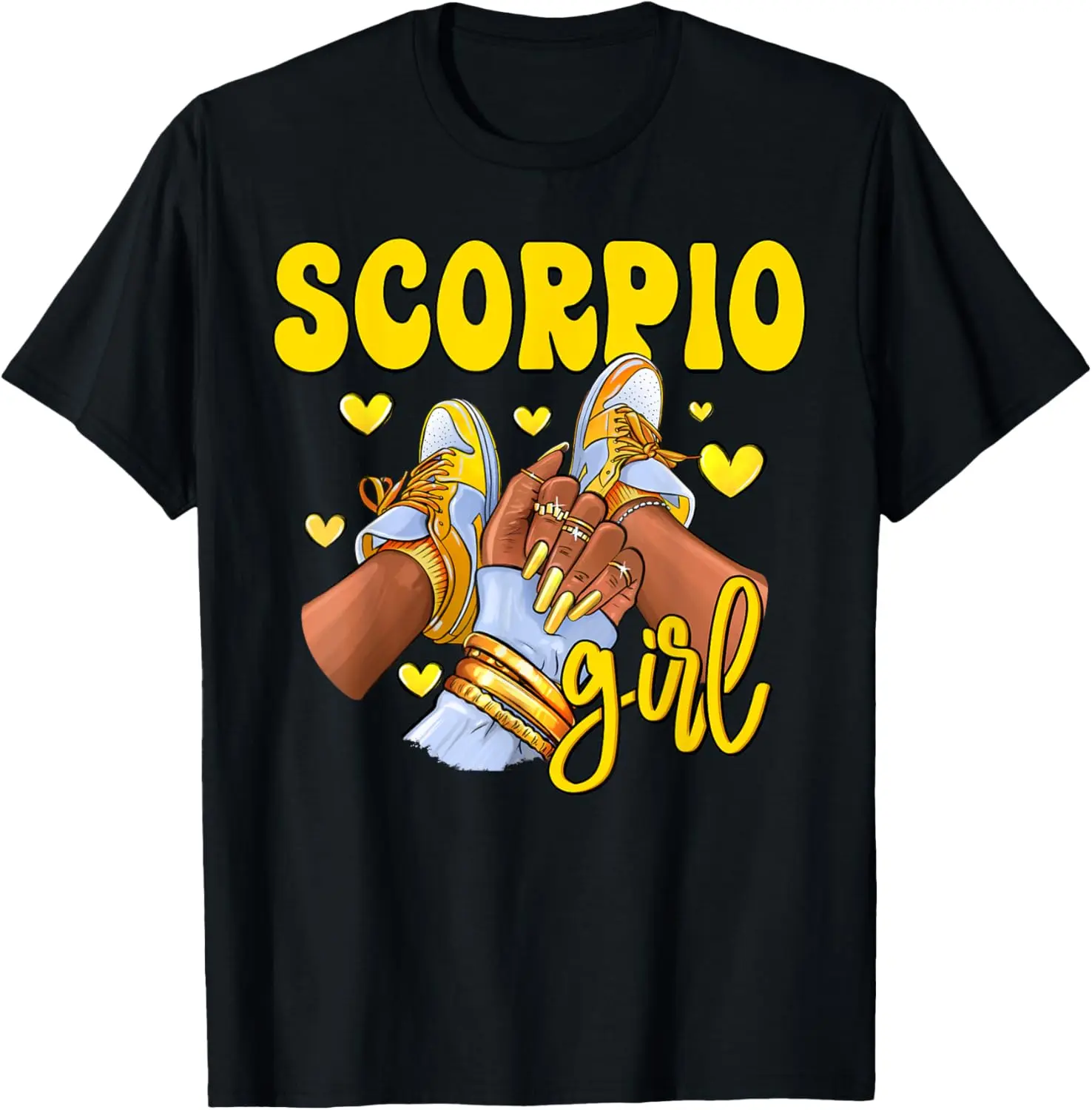 Women's Vintage Graphic T-Shirt with Scorpio Zodiac Print - 100% Cotton, Casual Fit, Round Neck Streetwear