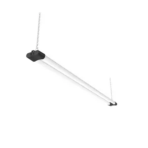 Quarterback 4FT 40W LED Shop Light with Inline Switch Dual Tube Lightweight Daylight White 5000K Surface or Suspension Mount for Garage Workshop Basement