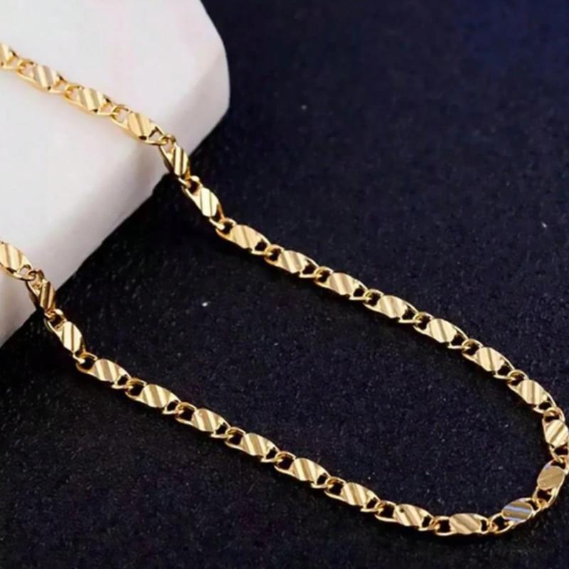 Chiếc dây chuyền vàng 18K tinh xảo này, rộng 2mm và dài từ 16 đến 30 inch, phù hợp cho cả nam và nữ, đa năng, thanh lịch và là một món quà hoàn hảo.