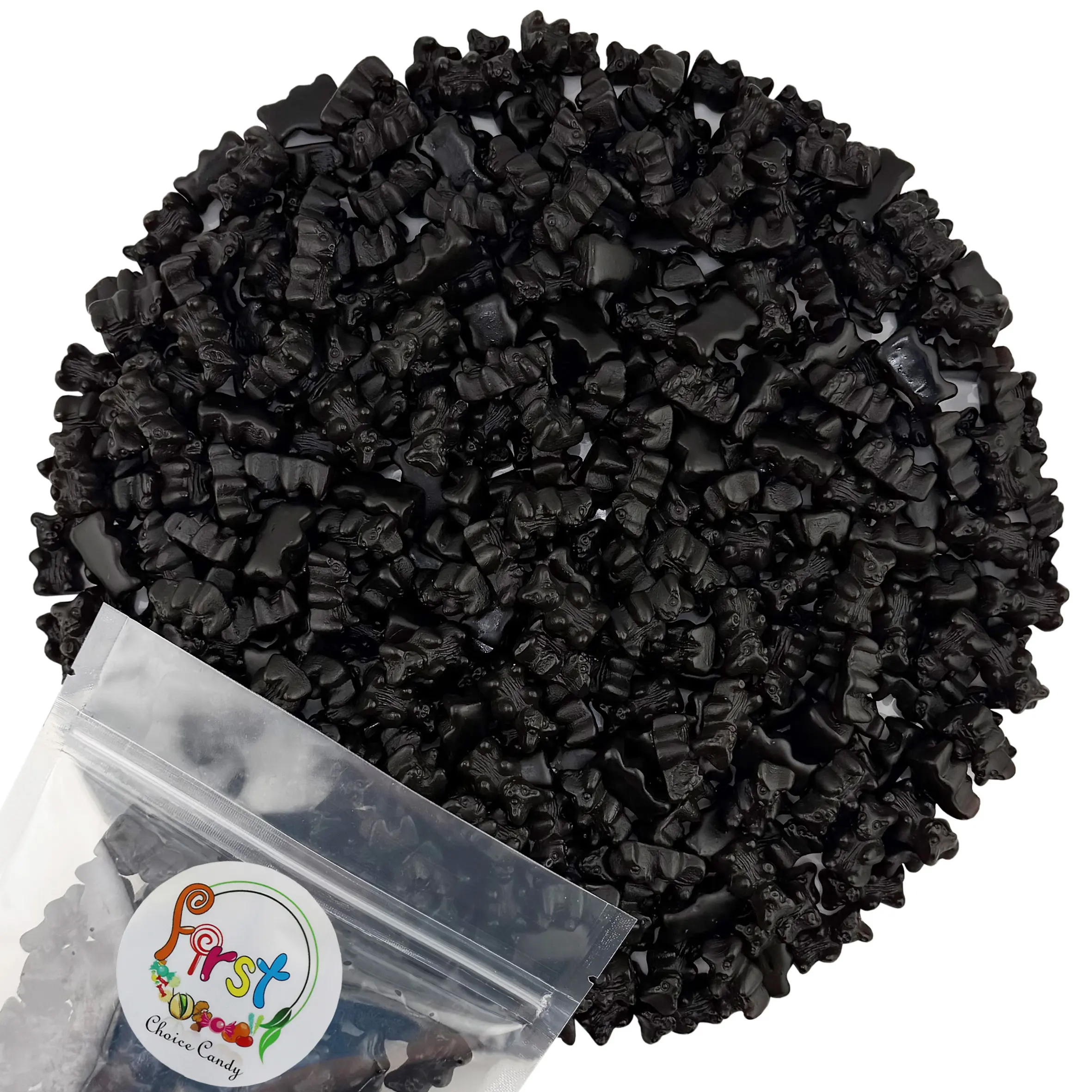 SUGAR FREE LICORICE GUMMY BEARS