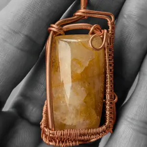 Quartz with Iron Pendant