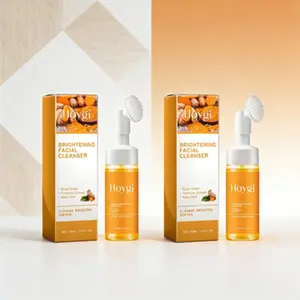 Turmeric Gentle Moisturizing Facial Cleanser, Exfoliating Deep Cleaning, Oil Control Acne Treatment, Non-Stretching, Unisex Daily Face Care Essential, Cleansing