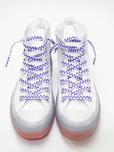 Fashionable Plaid Pattern Shoelaces, Casual Versatile Trendy Shoelaces, Shoes Accessories for Women & Men