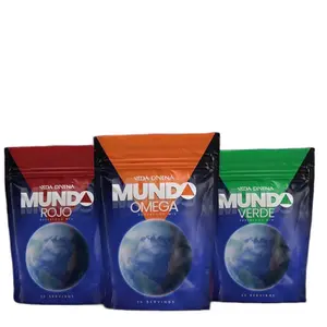 Mundo 3 juices present 1· Omega World: Beauty and radiation    2· Green World: Health and well-being    · 3.Red World: Energy and vitality . With Nano Absorption Technology Supplement Dietary Vitamin Natural