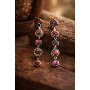 STERLING SILVER SPADE DROP EARRINGS