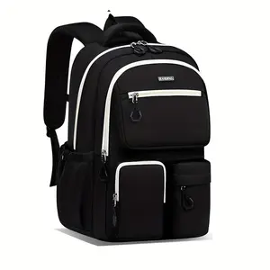 New junior high school students, high school students, male and female backpacks, large capacity backpacks, casual spine protection backpacks