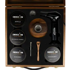 Smokeshow Cocktail Smoker Bundle w/ Walnut Storage Box