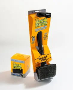 BBQ Daddy Bristleless BBQ Grill Cleaning Bundle with Grill Cleaner and BBQ Replacement Head