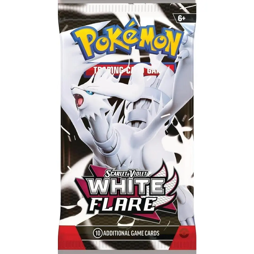 Pokemon White Flare-Black Bolt English Sealed Non-Sports Trading Card Booster Pack - 10 Cards, Sealed Non-Sports Boxes & Packs, Sealed Non-Sports Cards Boxes And Packs