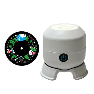 Dynamic Rotating LED Projector Light, Rechargeable Ocean Wave Projector, Snowflake/Christmas/Ocean Dynamic Patterns, Adjustable Brightness Colorful Projection Lamp for Bedroom