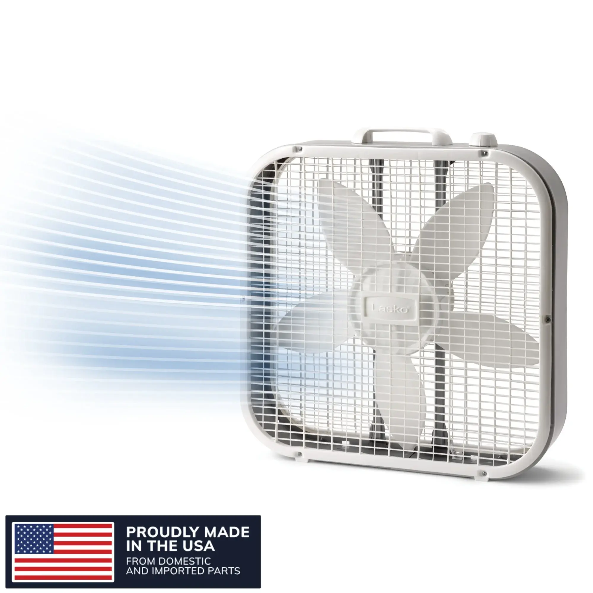 Lasko 20" 3-Speed Weather-Resistant Motor Box Fan B20200