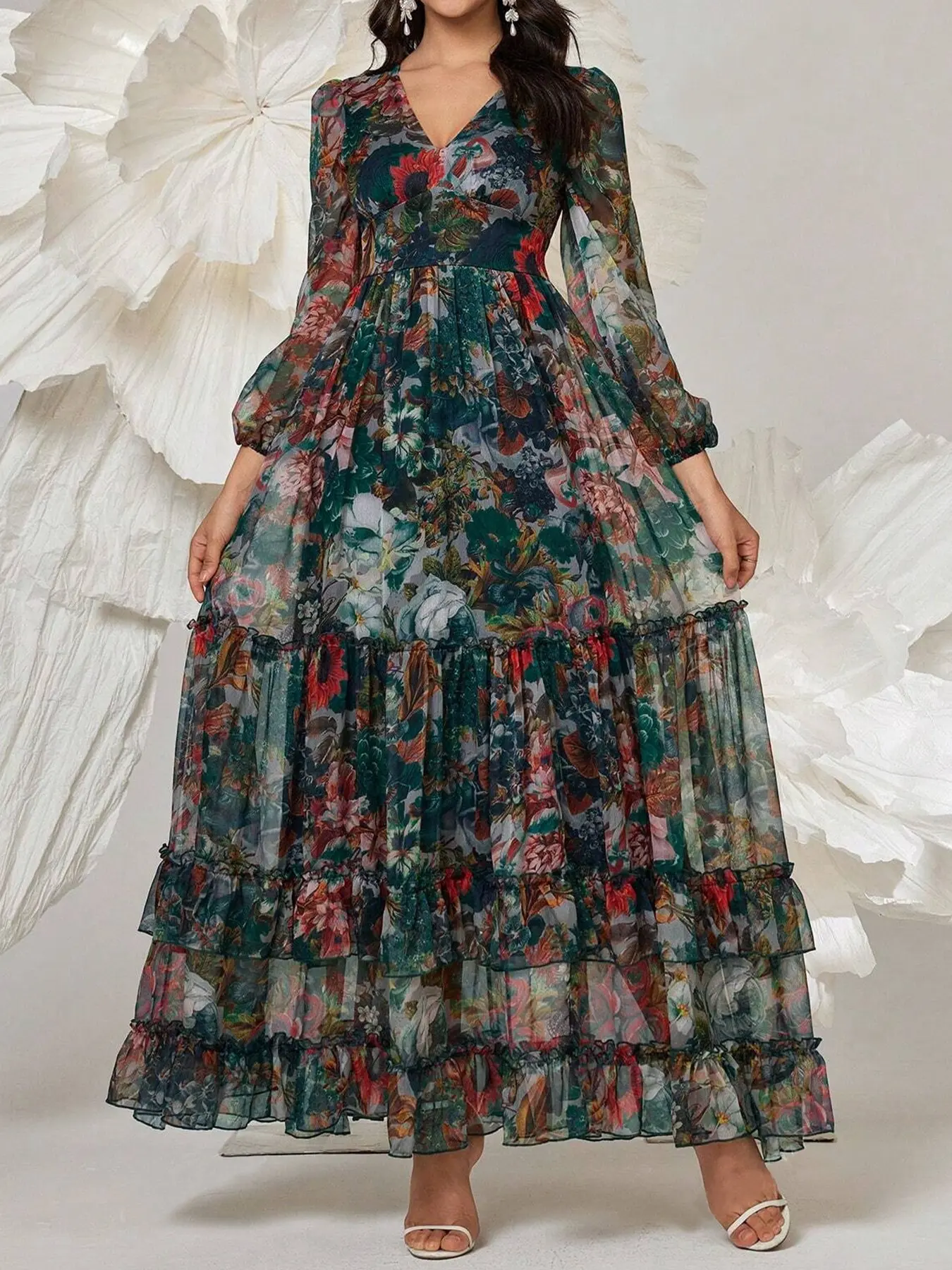 romantic fall dress Autumn clothing 2023 new women's French romantic fashion retro two-pie –  Lee Nhi Boutique main image 0