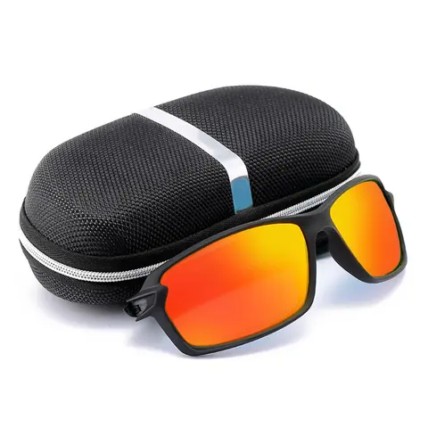 Outdoor Fishing Sunglasses, Anti-UV Fishing Sunglasses with Storage Box, Lightweight Sports Sunglasses for Fishing Cycling, Fishing Accessories, Polarized Sports Sunglasses, Outdoor Sports Eyewear, Sports Fishing Eyeglasses
