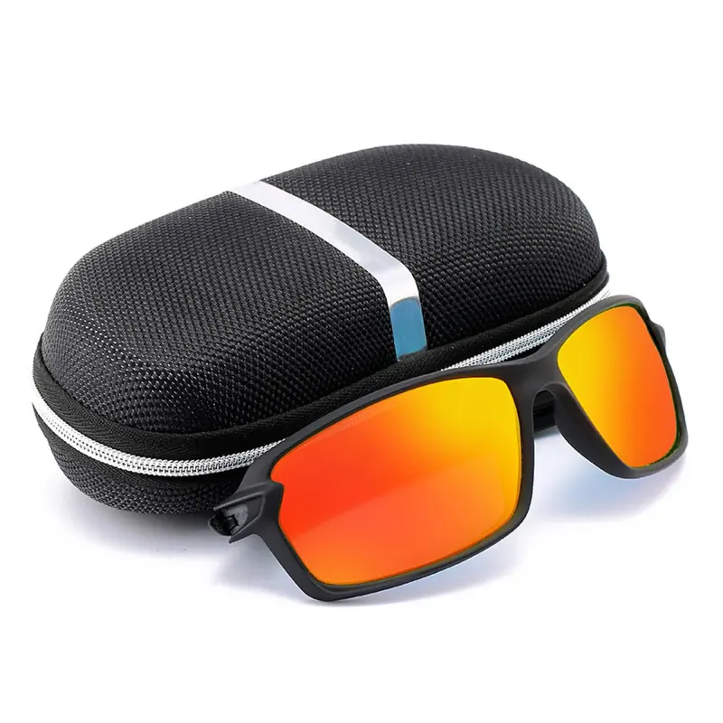Outdoor Fishing Sunglasses, Anti-UV Fishing Sunglasses with Storage Box, Lightweight Sports Sunglasses for Fishing Cycling, Fishing Accessories, Polarized Sports Sunglasses, Outdoor Sports Eyewear, Sports Fishing Eyeglasses