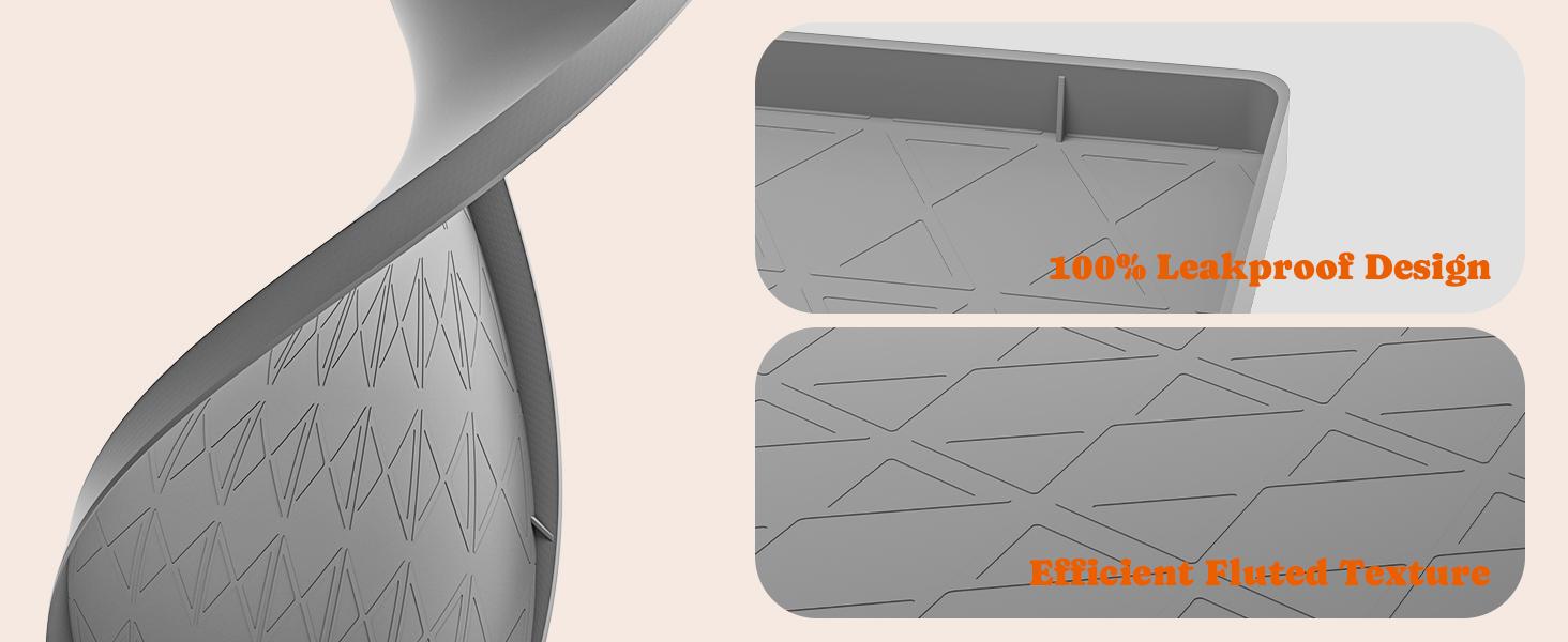 [Pawtners]Set of 2 extra large cat litter mats, 34" x 22", made of thick waterproof silicone Easy one-step litter dumping—no rinsing or filtering needed Stain-resistant non-slip and multi-purpose great for trapping litter and organizing pet supplies too.