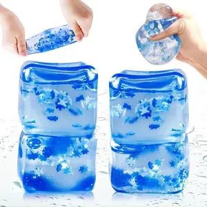 Stress Cube Squishy Fidget Toys for Relaxation High Density Gel Filled Fidgets for Classroom Sensory Calming Toys for Kids Adult