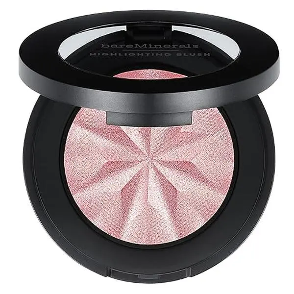 bareMinerals Gen Nude Highlighting Blush, 2-in-1 Blush & Highlighter Hybrid, Silky Blendable Face Makeup, All-Day Wear, Luminous Finish, Talc-Free, Vegan