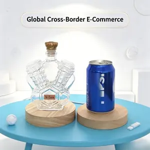 Handmade High Borosilicate Glass Bottle, V-Twin Engine Shape, Whiskey, Brandy, Xo, Tequila Dispenser, Creative Bar Decor, 1pc 2026 New Model