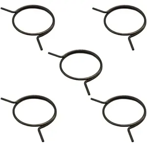 5 count Door Handle Springs, Replacement Door Handle Springs for Door Knob Handle Lever Latch Internal Coil Repair Spindle Lock Torsion Spring (Black,Size : FW-MSZNH)