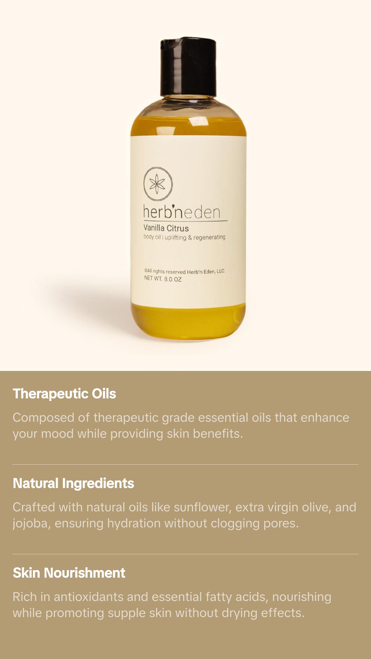 Vanilla Citrus Body Oil