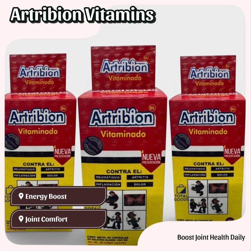 3 Pack Artribion Vitaminado 60 Capsules