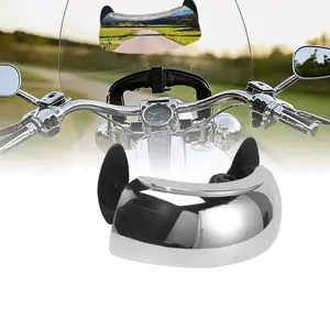 Motorcycle Mirrors 180 Degree Wide-angle Safety Rear View Mirror Blind Spot Side Mirror for Motorcycle, ATV/UTVs, Scooters, Cars, Aircrafts, Boats