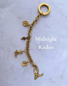 Midnight Rodeo Purse Charm – Custom Western Bag Charms 18K Gold