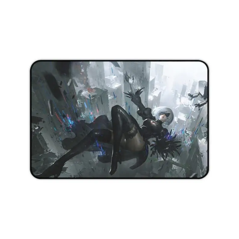 2B Nier Automata Mousepad, Anime Mouse Pad, Smooth Surface Desk Mat for Gaming Room, Gift for gamer, Home Decor, Desk Accessories