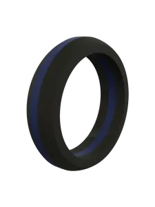 Women's Thin Blue Line Silicone Ring
