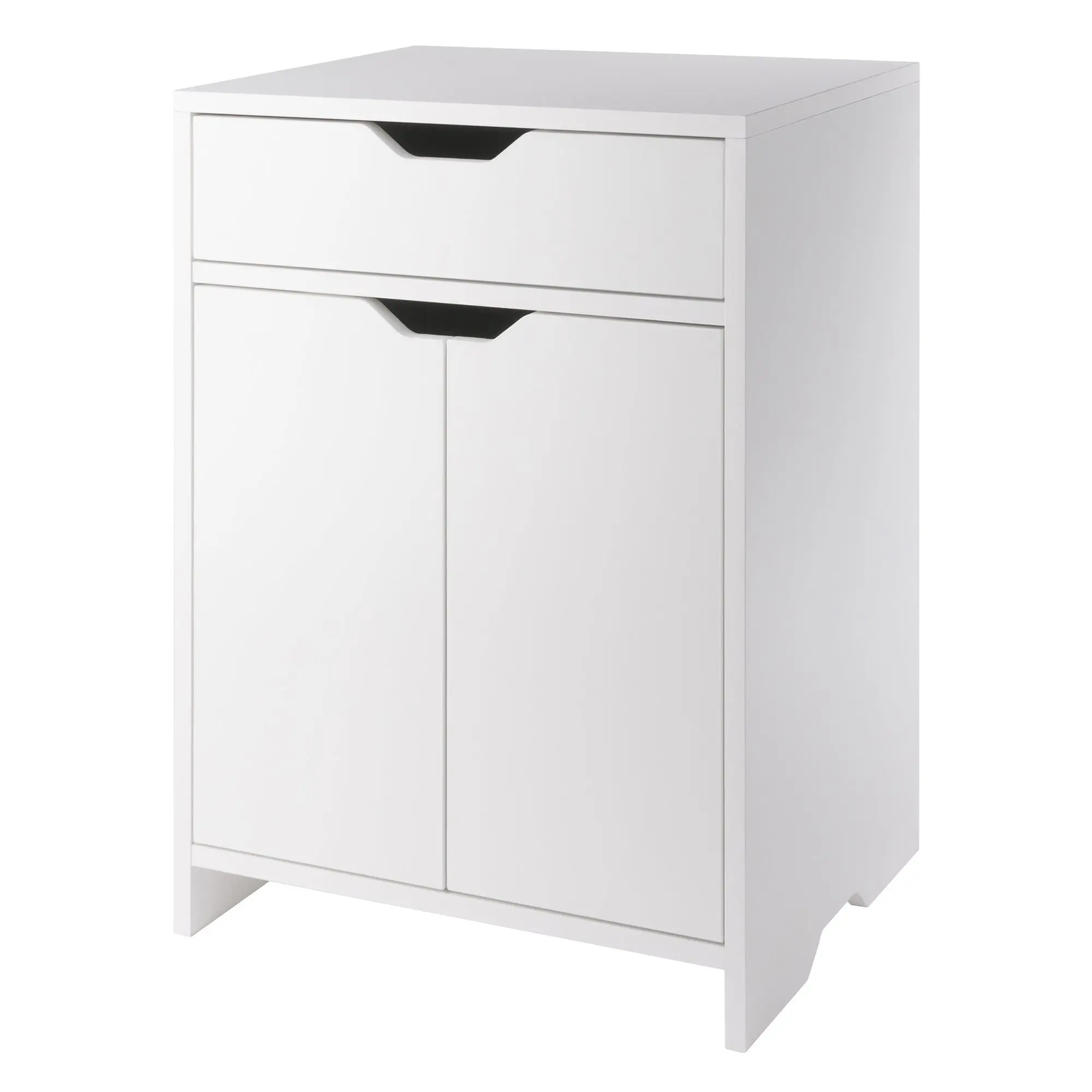 Winsome Nova 1-Drawer Storage Cabinet, White, Composite wood