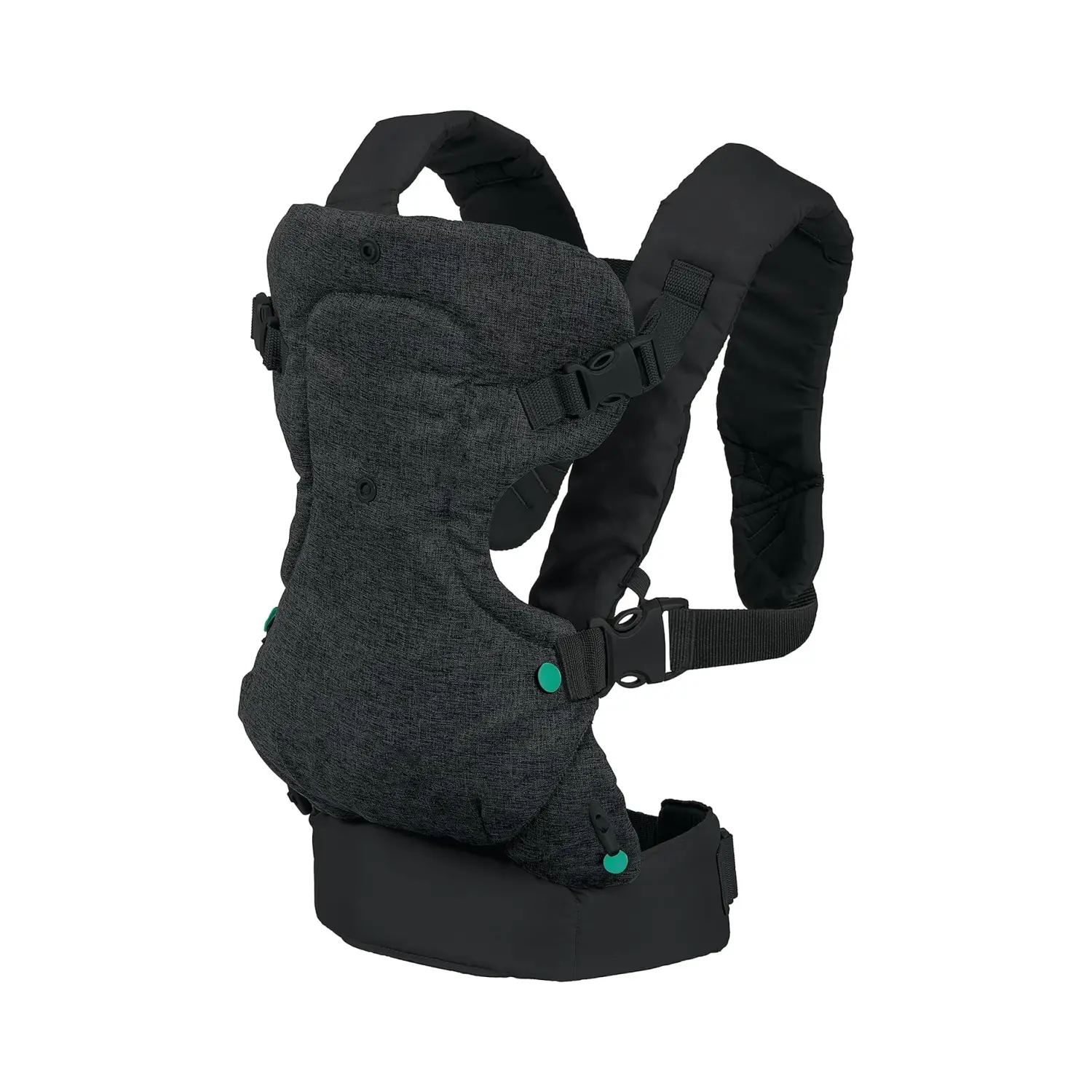 Hands-Free Baby Wrap Carrier, Infant Carrier, Flip 4-in-1 Advanced Carrier, Convertible Face in or Out or Front, Adjustable Ergonomic Carrier, Travel with Baby Easily, Relieve Fatigue, Newborns and Older Babies, Maximum Load Bearing 32 lbs, Black
