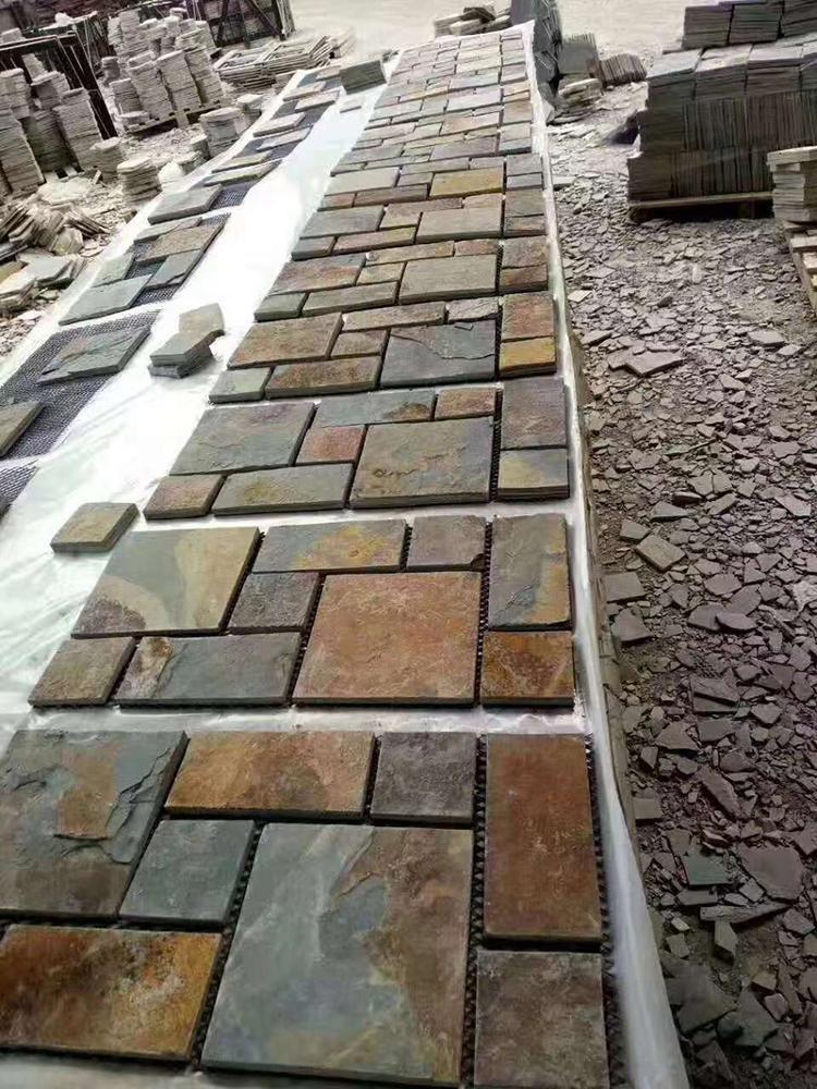 Premium mechanical-cut black granite cube natural stone paving stones, suitable for garden paths, driveways, and courtyard landscape design（6pcs）