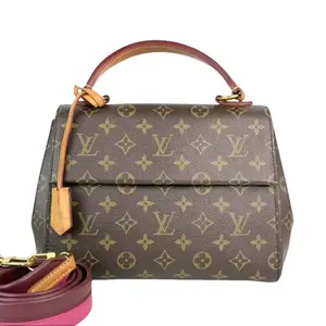 Pre-owned Louis Vuitton Leather Shoulder Bags Clury Monogram Canvas Top Handle Shoulder Bag