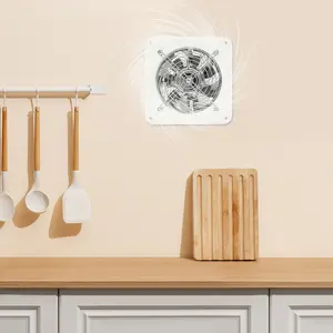Wall Window Mount Exhaust Fan 110V with Copper Motor, Ventilation Fan for Workshop Basement Kitchen Bathroom Warehouse Office Air Circulation