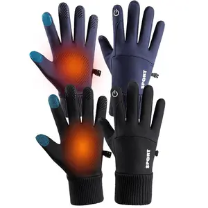 Winter Thermal Gloves with Touchscreen, Water Resistant, Non Slip Grip, Warm Fleece Lining, Stretchy Cuff, Perfect for Skiing Cycling Running Driving, Comfortable and Practical for Cold Weather Outdoor Activities Texting Navigating Weatherproof Design