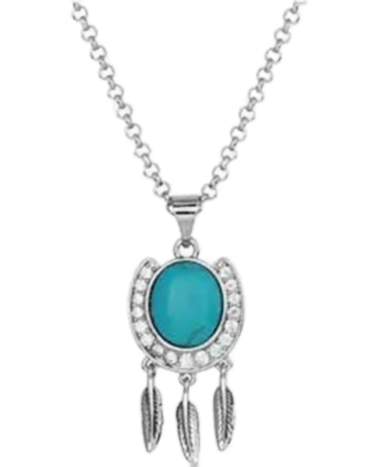 Montana Silversmiths Women's Women'S Catching Luck Horseshoe Necklace - Nc5722