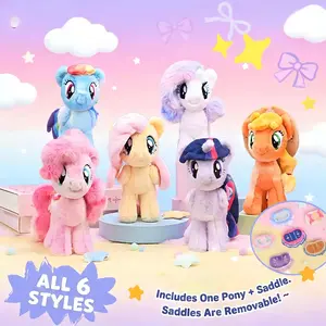 Miniso My Little Pony Series 2 Prototype Plush Keychain Blind Box - Compact, Charmingly Designed, Ideal Gift for Stuffed Toy Collectors