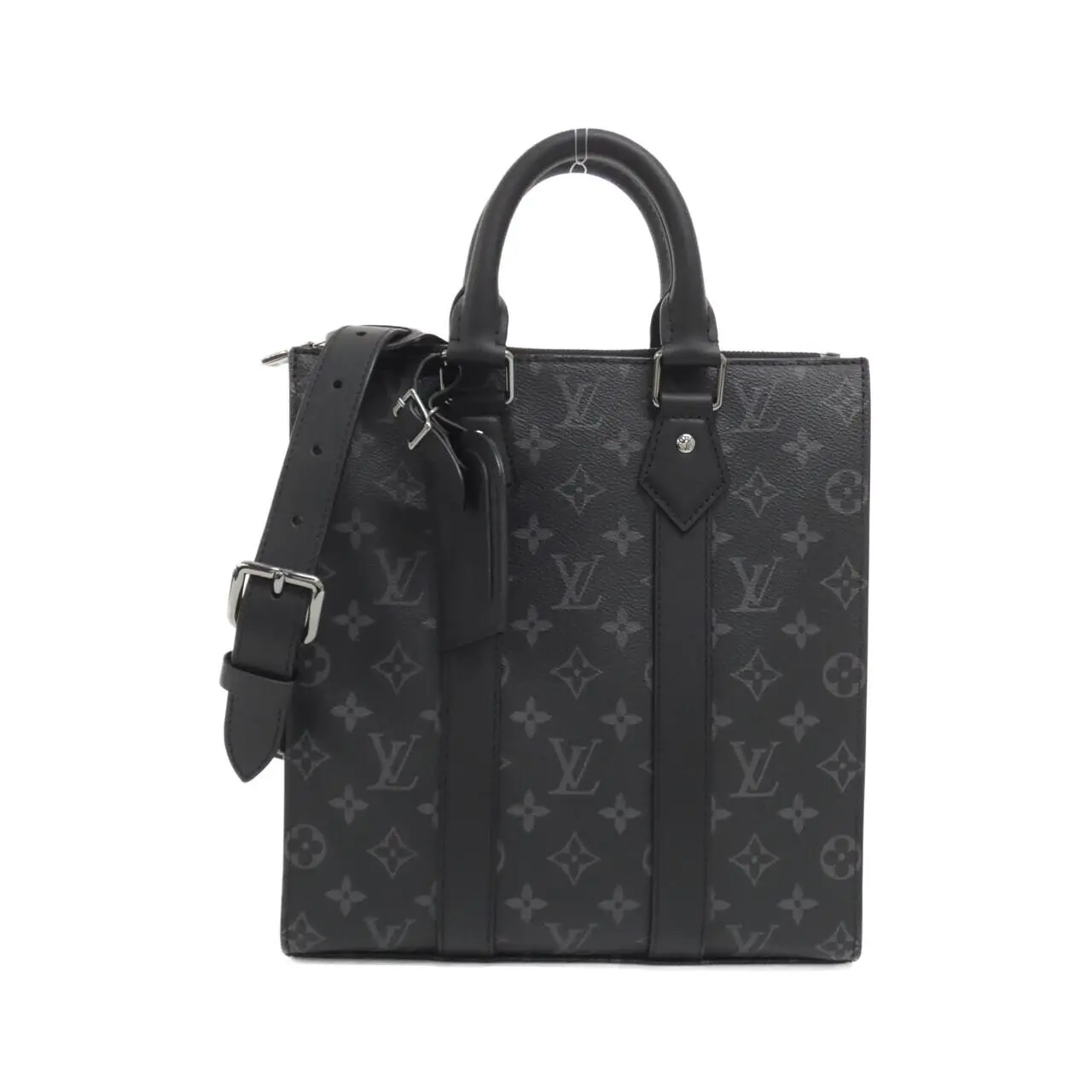 Pre-owned Louis Vuitton Canvas Shoulder Bags Sac Plat Cross Monogram Eclipse Shoulder Bag