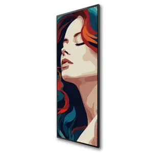 Conscious Sales C1FC1648RQMZBI 16 x 48 in. Zen Red Framed Canvas - Stylish Home Decor Accent Piece