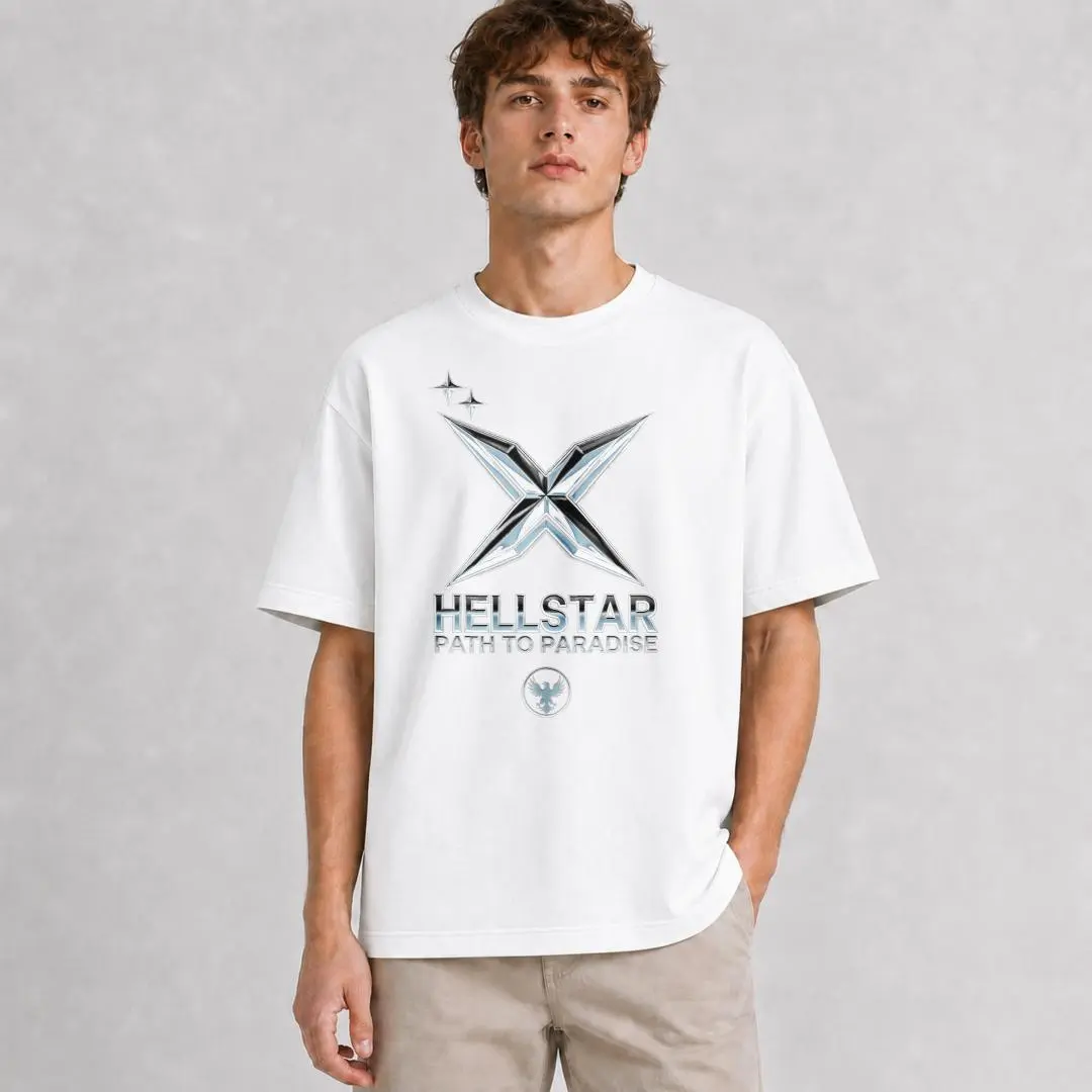 Xtauto Streetwear Unisex T-Shirt Hellstar Path To Paradise Graphic Tee Summer Casual Wear Gift For Friends