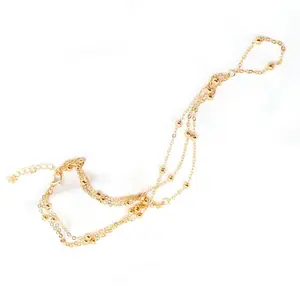 Ankle Bracelets for Women - Summer Multilayer Mesh Tassel Toe Foot Jewellery with Elegant Design and Beads for All Occasions