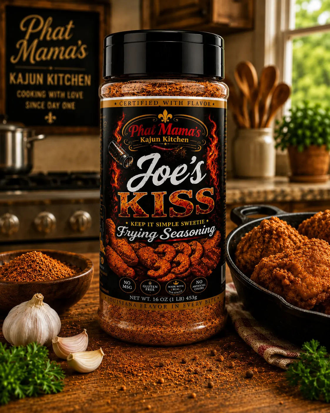 Phat Mama's - Joe's KISS Frying Seasoning (Family Size - 16 oz) Phat Mama's - Joe's KISS Frying Seasoning (Family Size - 16 oz)