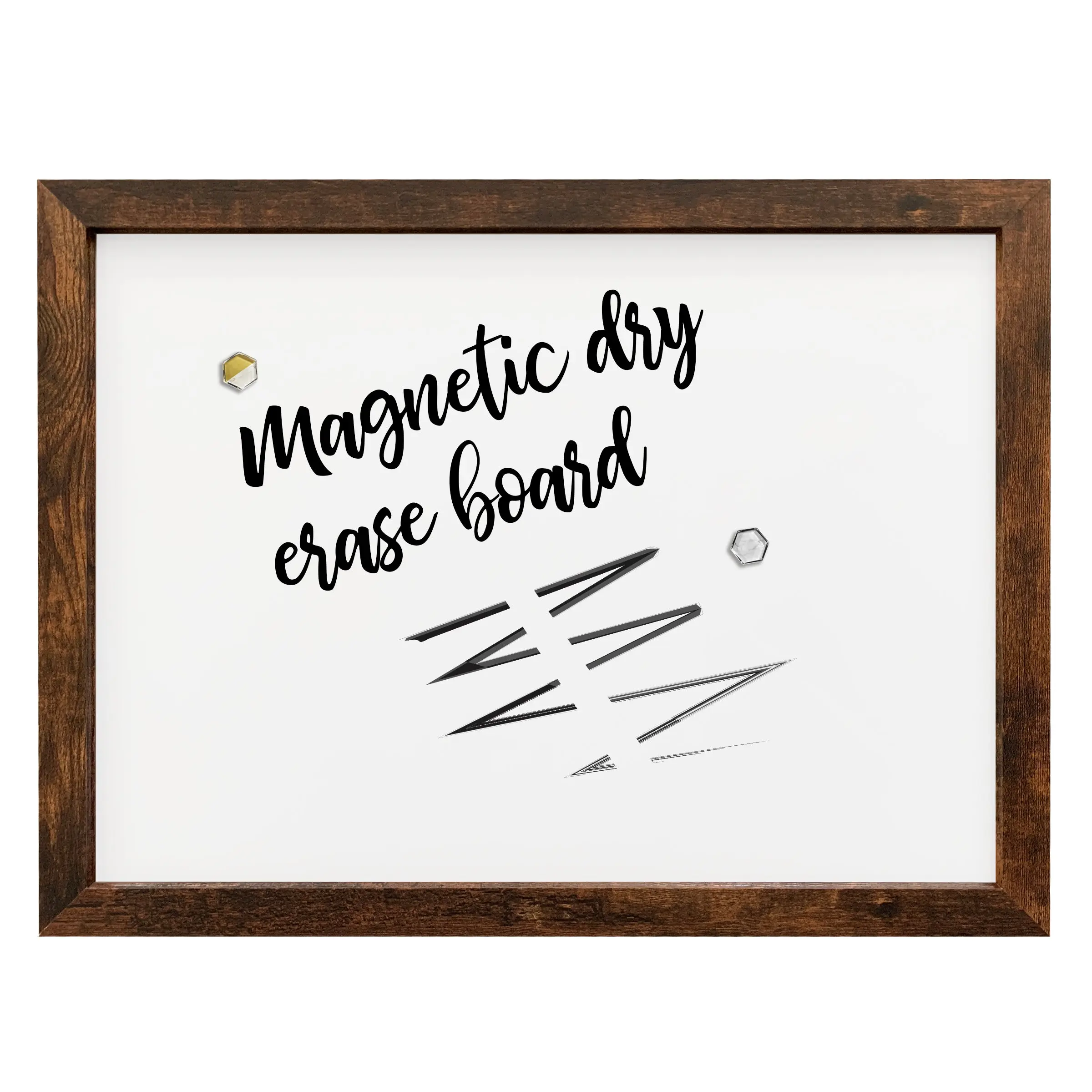 18x24 Rustic Framed Magnetic White Board
