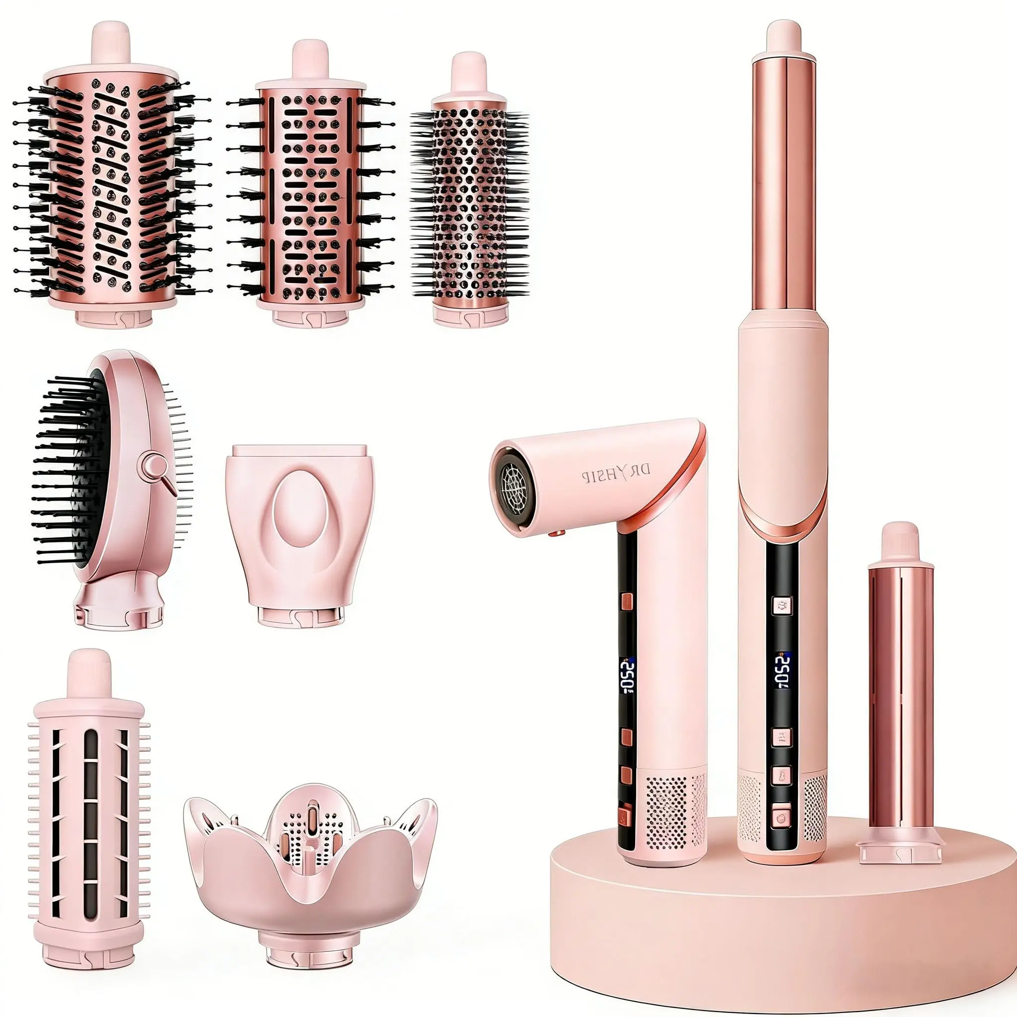 AVENHO 9-in-1 Multistyler Styler, High-Speed Hot Air Blow Dryer with Auto-Wrap Curlers for Fast Drying, Smoothing & Volumizing, Single Item