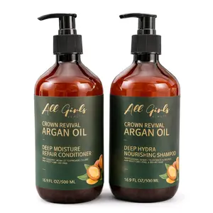 Crown Revival Argan Oil Deep Hydra Nourishing Shampoo & Deep Moisture Repair Conditioner 16.9 fl oz
