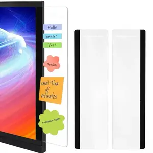 Convenient Sticky Note Message Board Memo Office Desktop Screen Border Display Side Transparent Edge Clip, Computer Side Organizer, Office Desk Accessories