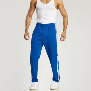 Ouber Men's Loose Fit Gym Workout Sweatpants Zip Track Pants